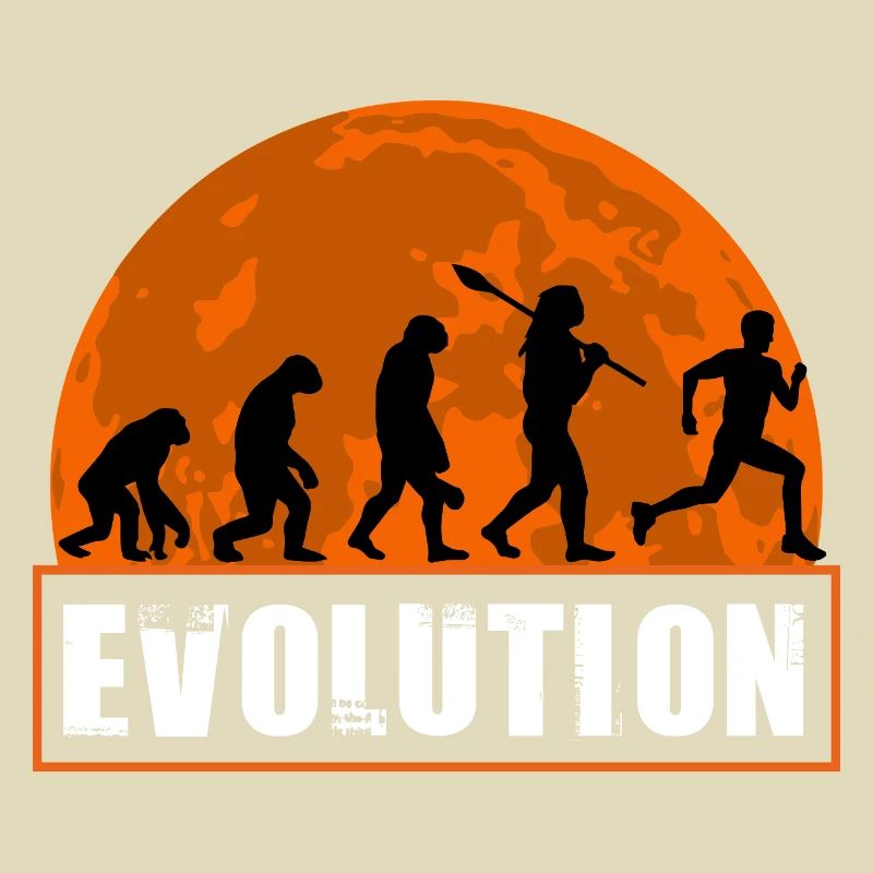 Running Man Evolution Funny Runner Tee Marathon