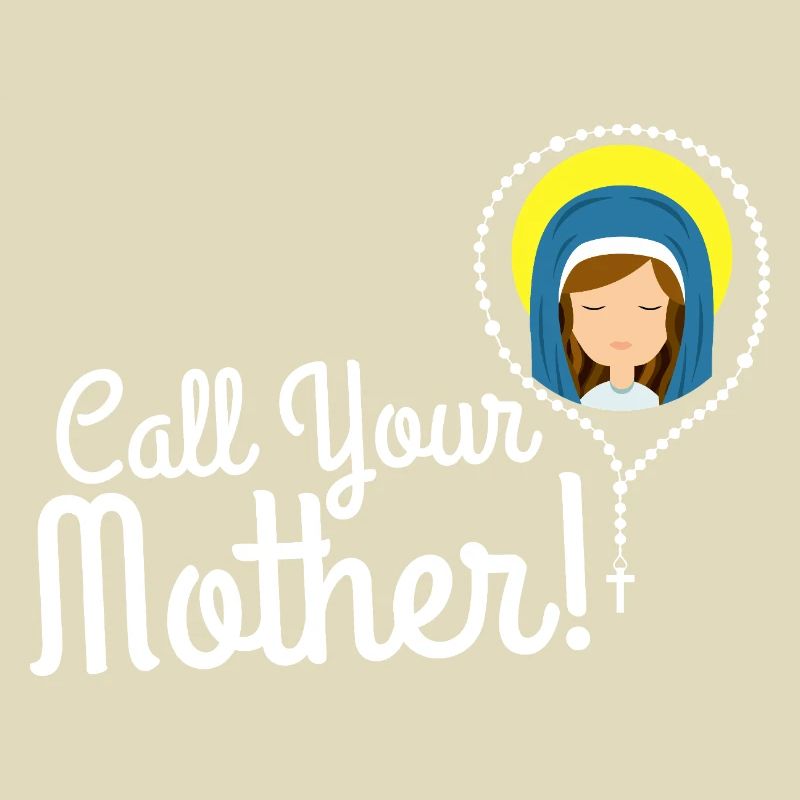Nenne deine Mutter Illustration Tee