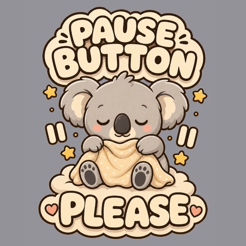 Pause Button Please Koala