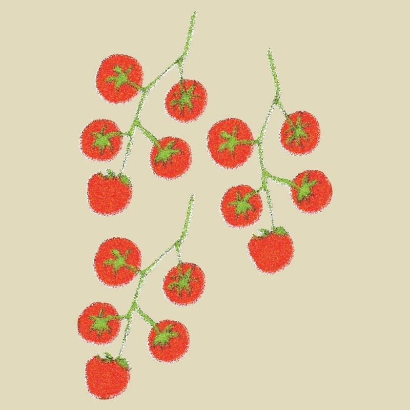 Impressionnisme du Buisson de tomate