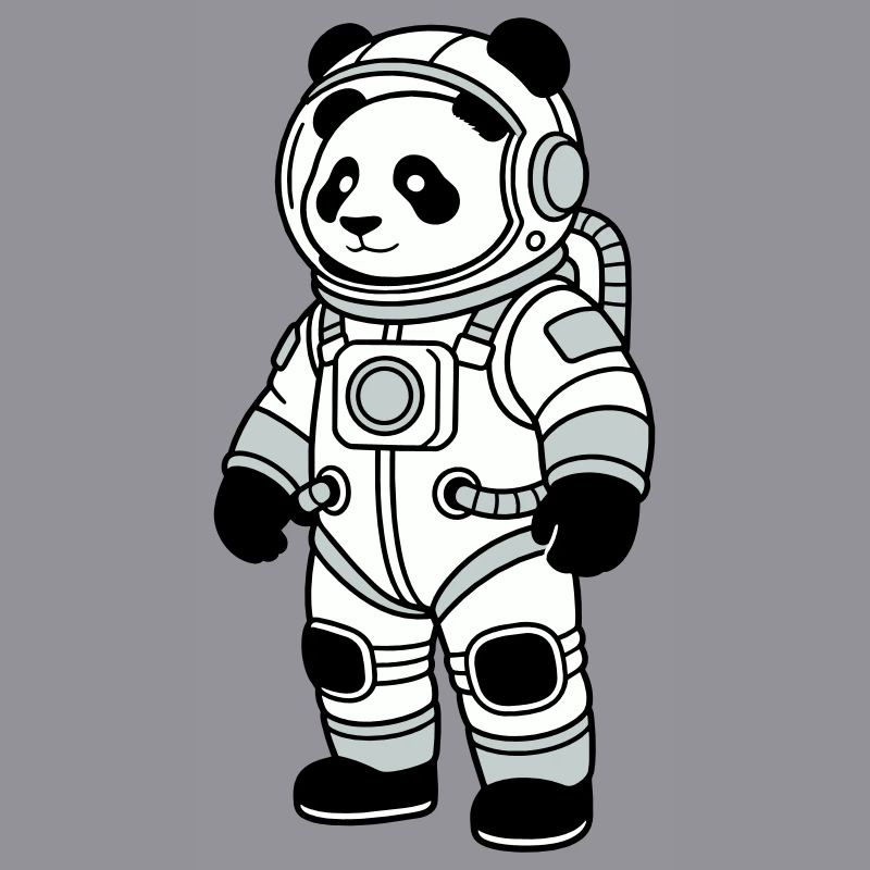 Combinaison spatiale panda bear