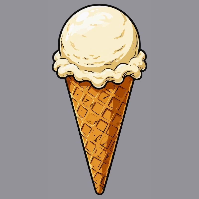 Vanille Eis Kugel