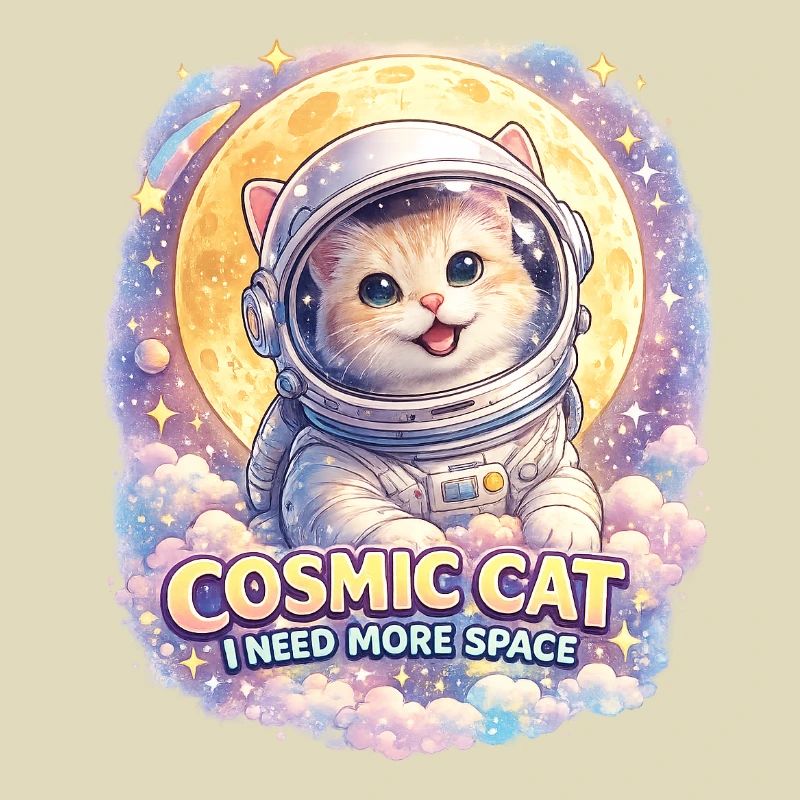 Cosmic Cat - Chat mignon dans l’espace