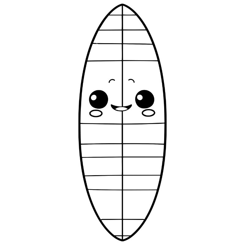 Surfbrett Comic Look