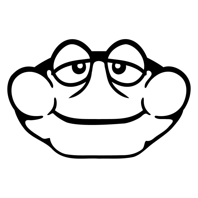 Frog Toad Smiles Funny Comic Happy Cool