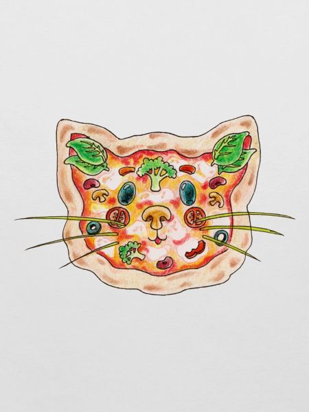 Chat à pizza