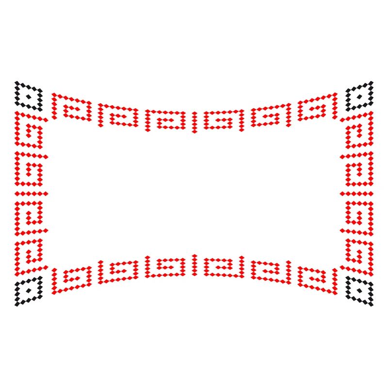 Frame pattern red