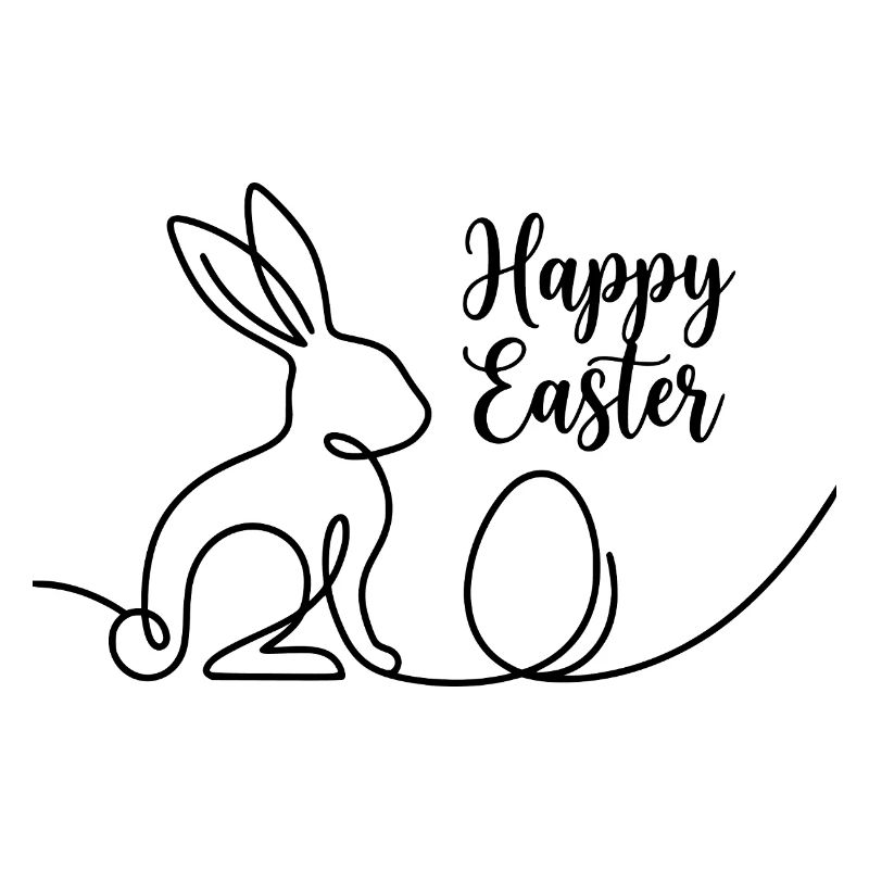 Joyeuses Pâques, Chemise de Pâques Un lapin mignon