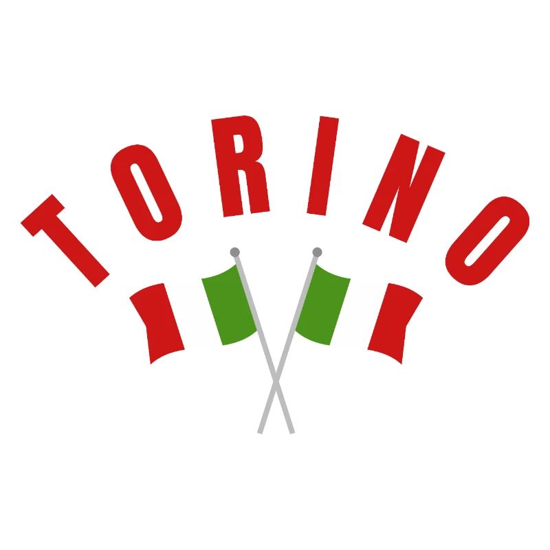 Torino Crest with Italian Flags