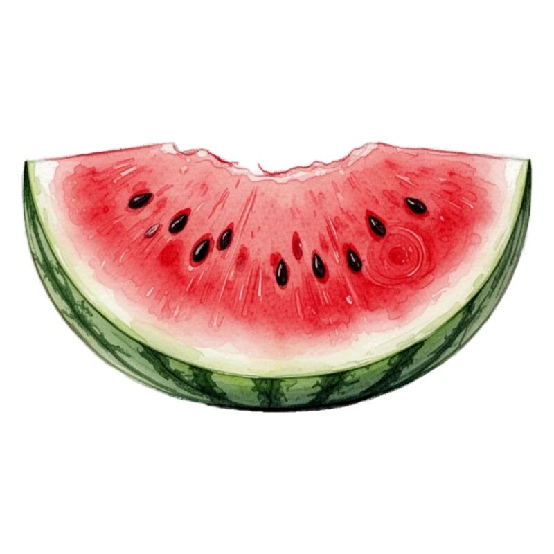 Pastèque Aquarelle