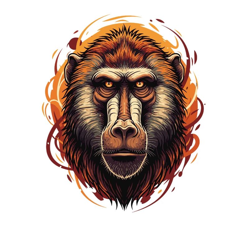 Baboon Monkey Portrait
