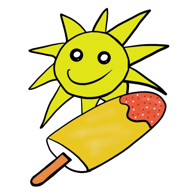 Sommer Sonne Eis Eiskrem Sommerzeit