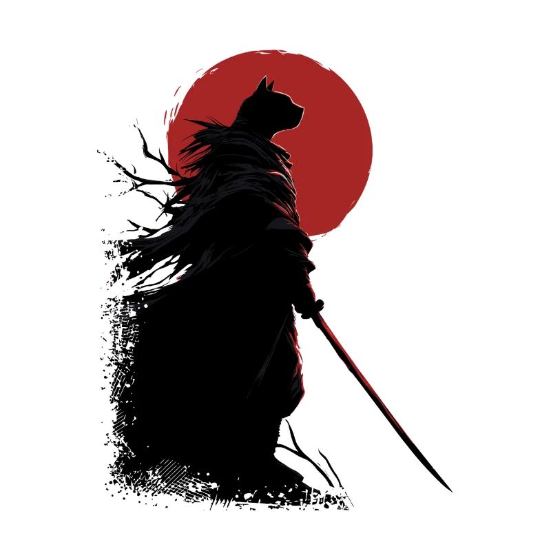 Chat samouraï