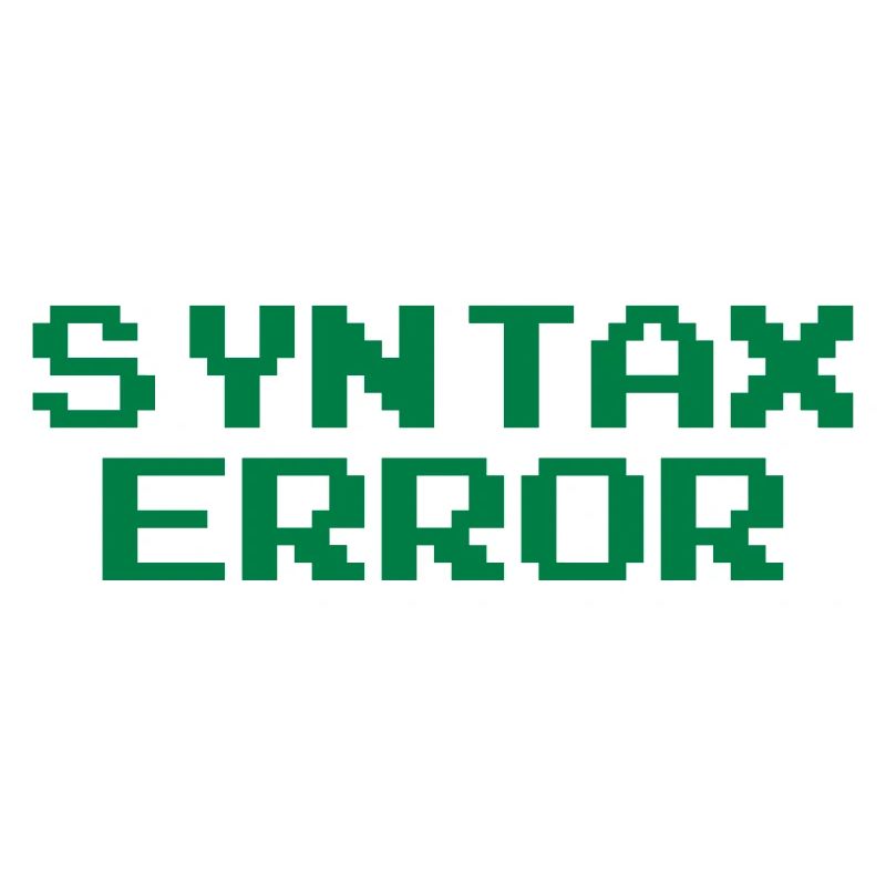 Syntax Error