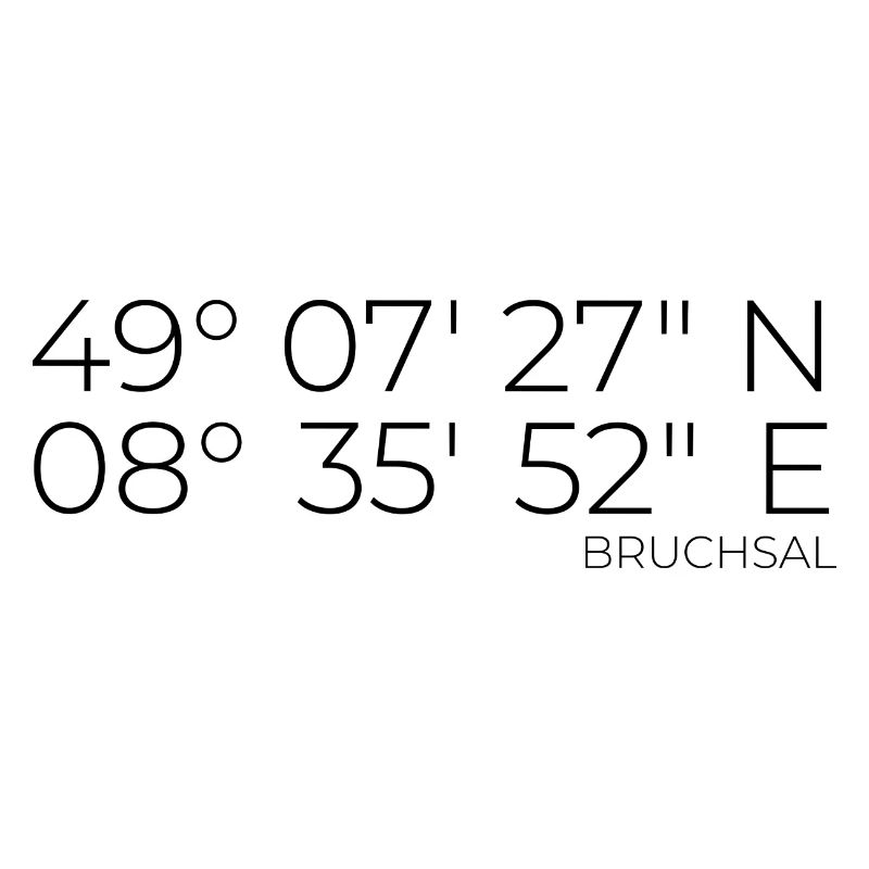 Coordinates Bruchsal