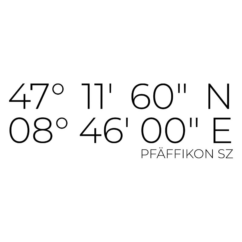 Coordinates Pfäffikon SZ Zurich