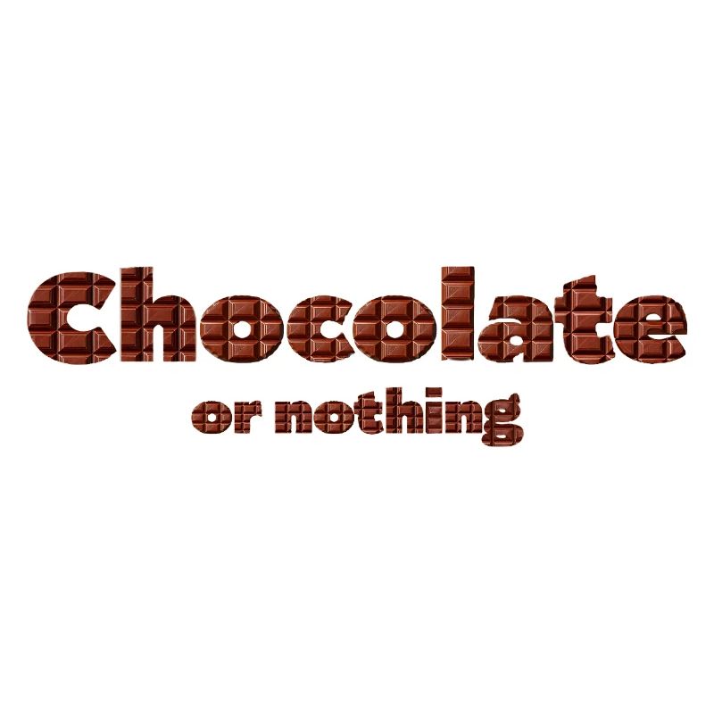 Chocolate pattern with 3D effect