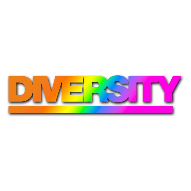 Typo Diversity Rainbow Shadow