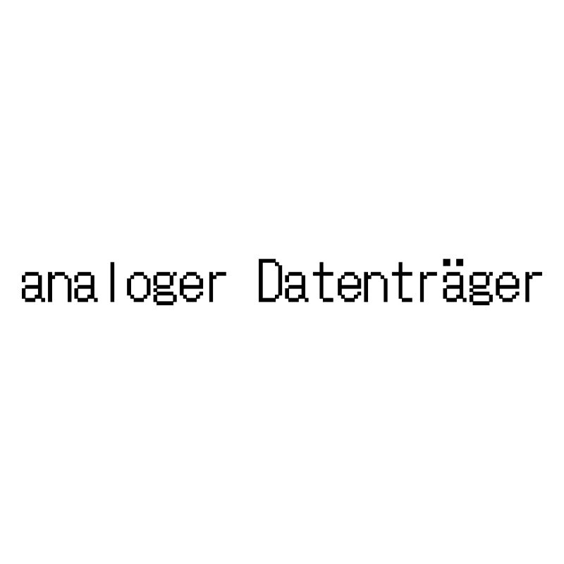 analoger Datenträger