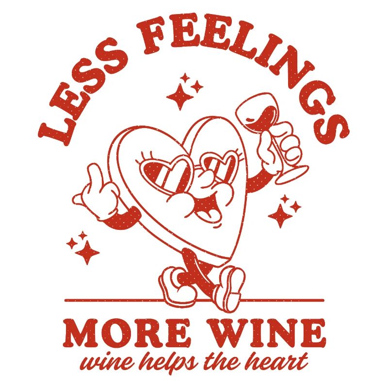 Moins de sentiments Plus de vin