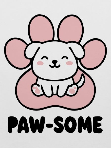 Pawsome Welpe Logo