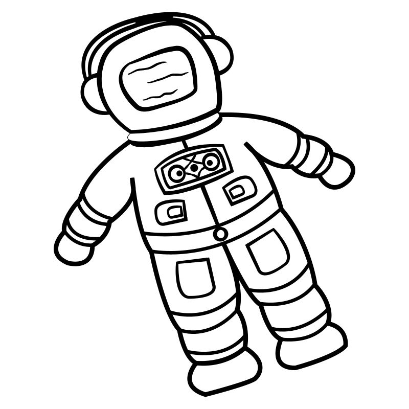 Astronaut Spaceman Doodle Space Explorer Drawn
