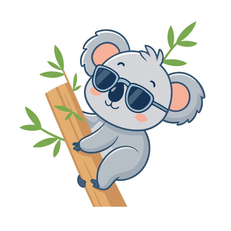 Koala sur Bambou Décontracté