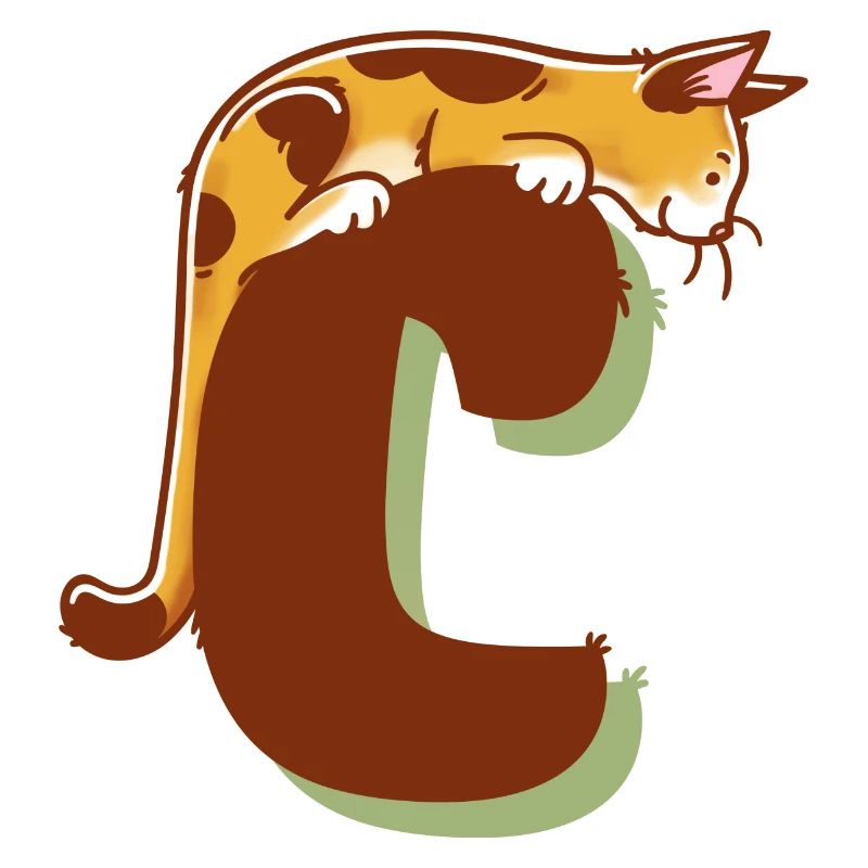 Katze Buchstabe C