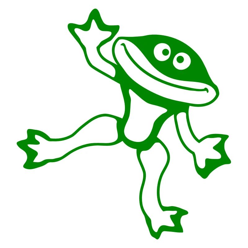 Frog Toad Dancing Funny Silly Naughty Waving Comic