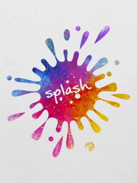 Splash - bunter Farbklecks