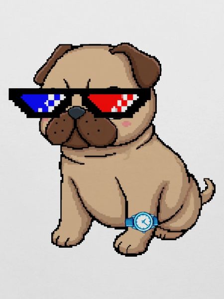 Pixel Shades Pug