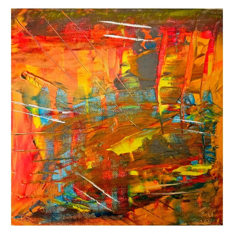 Image abstraite couleur feu
