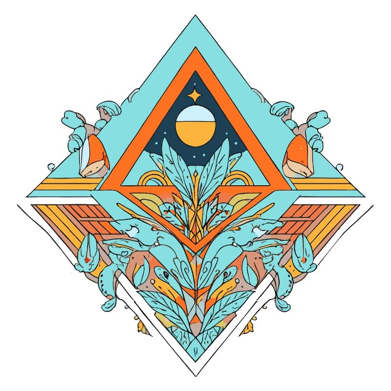 Celestial Dreamscape Geometrisches Design