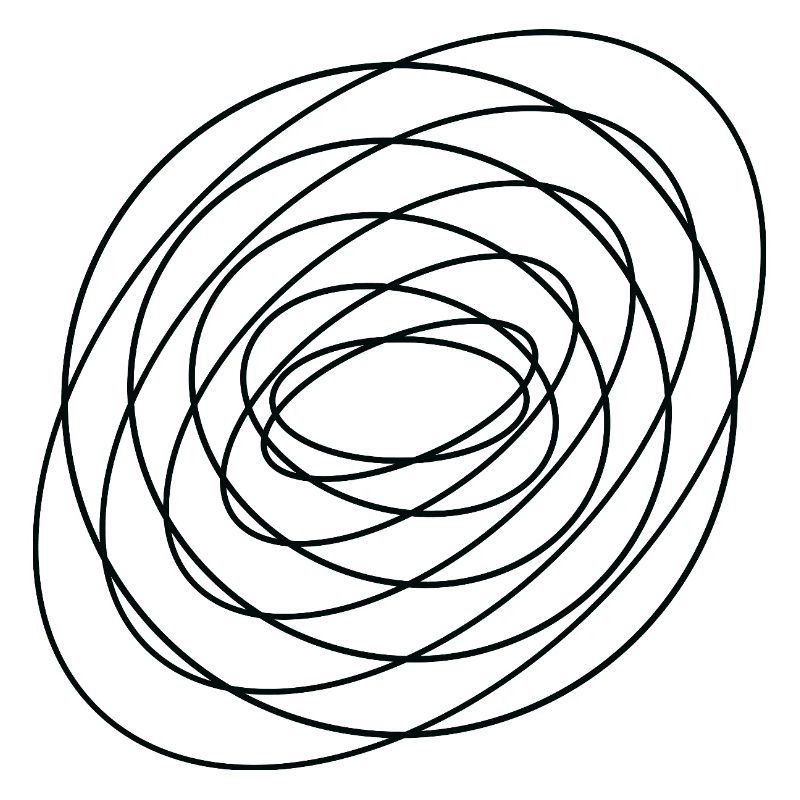 Coiled Abstract Spiral Circle
