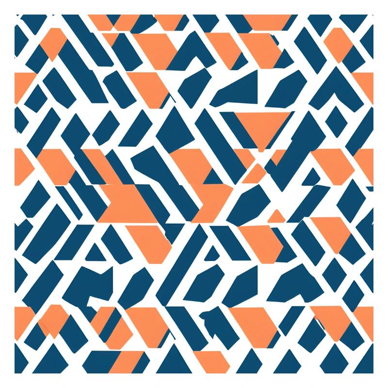 Dream Patterns 5 Coral Navy Abstract Dream Pattern
