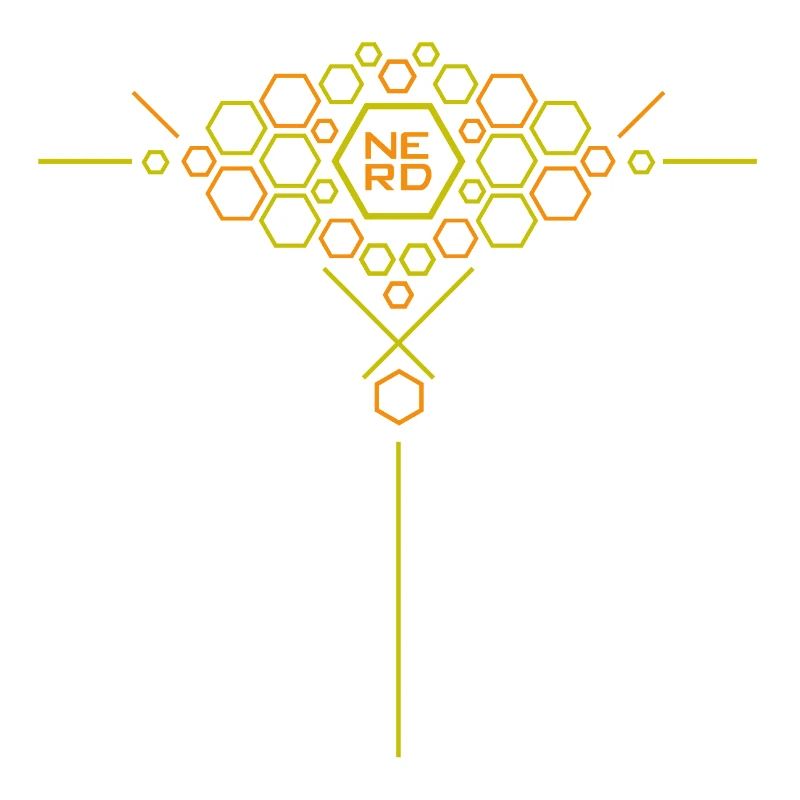 Nerd Hex Muster Gradient