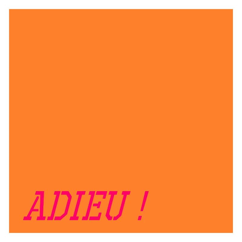 Mots d'adieu