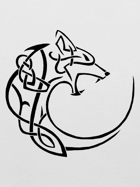 schwarzer Mondwolf