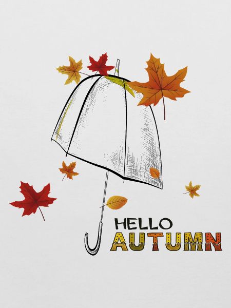 Herbstlaub Hello Autumn