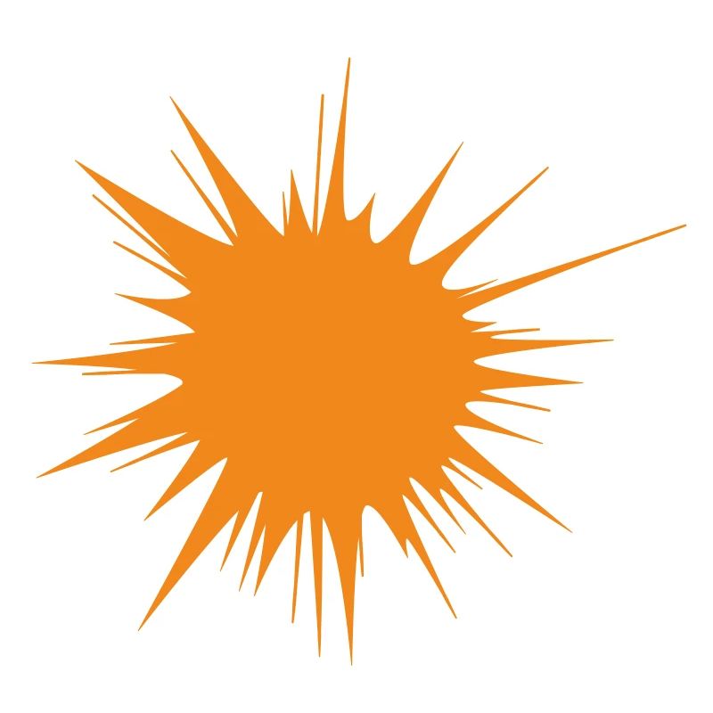 | flash | d’explosion | orange soleil Vectorgraphique