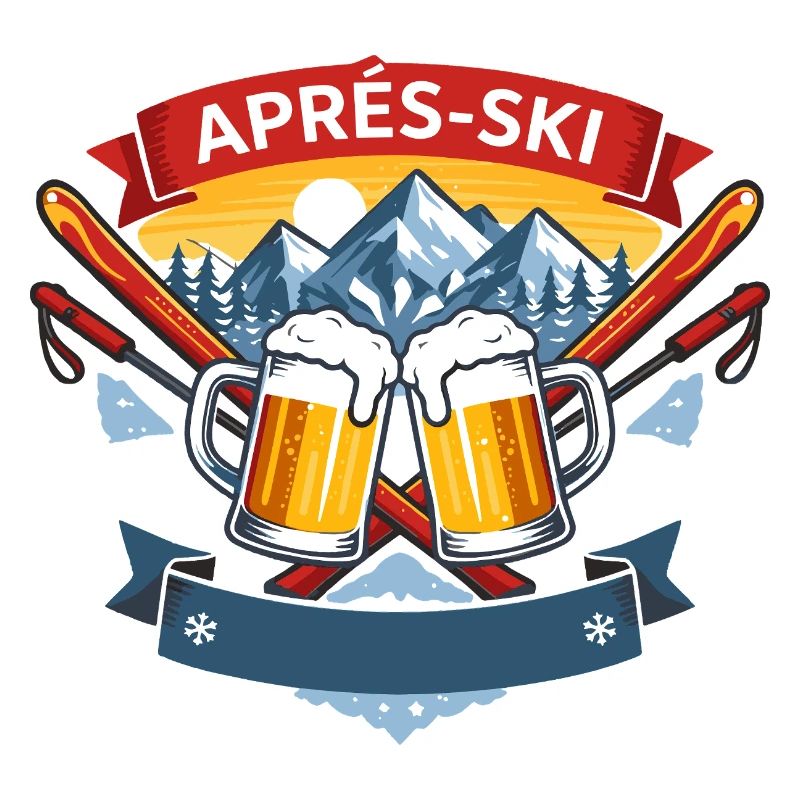 Après Ski Comic Design
