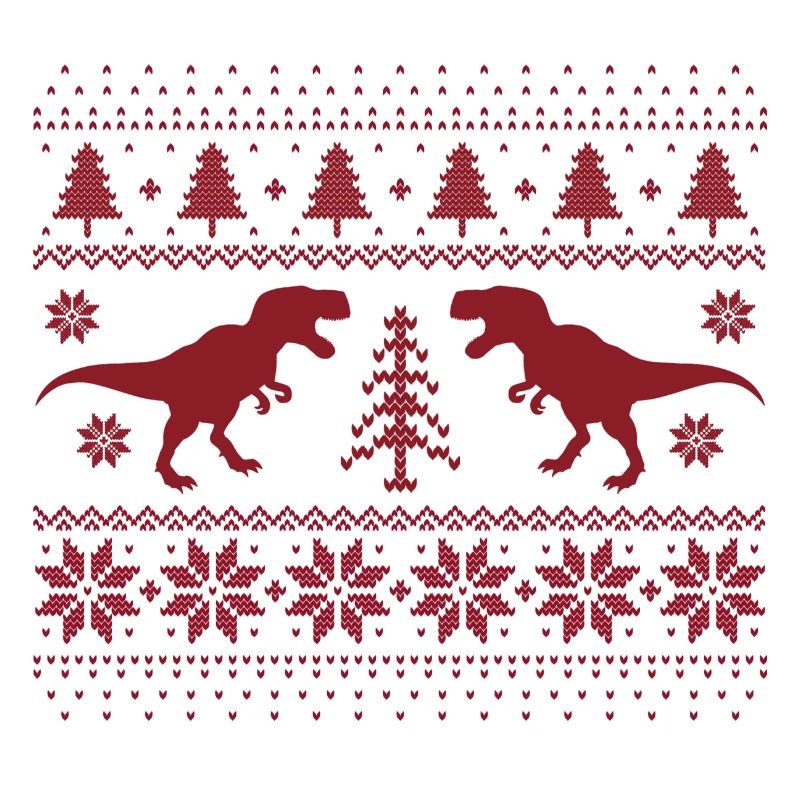 Dinosaurier-Weihnachtspullover