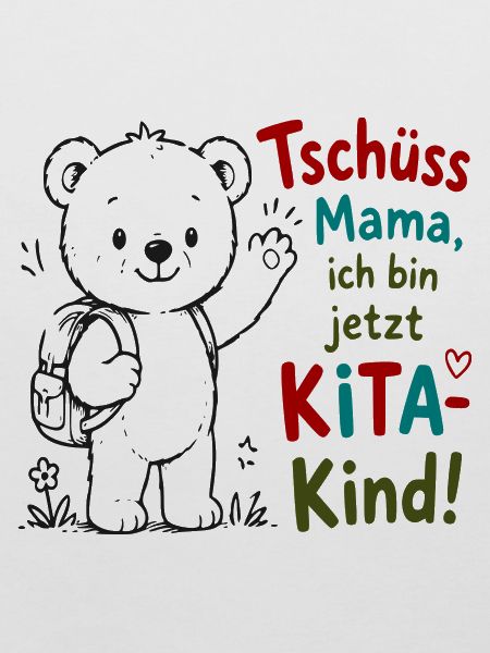 Kita Abschiedsbär mit Gruß