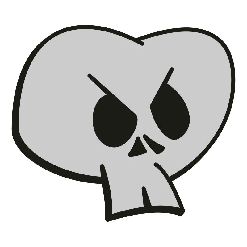 Funny Skull Two Color Design