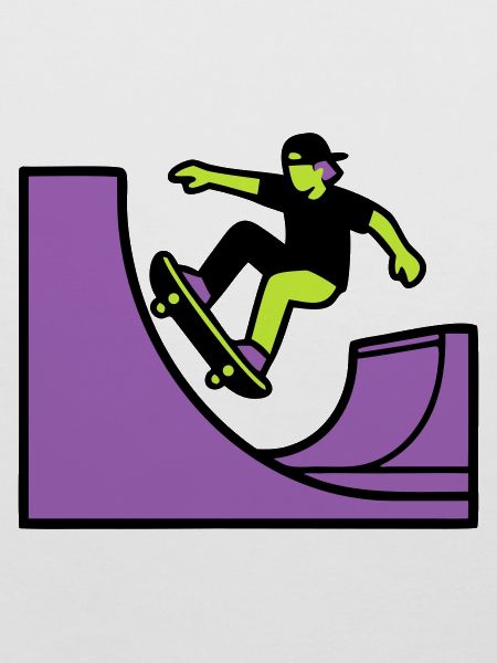 Skateboard Halfpipe Grafik