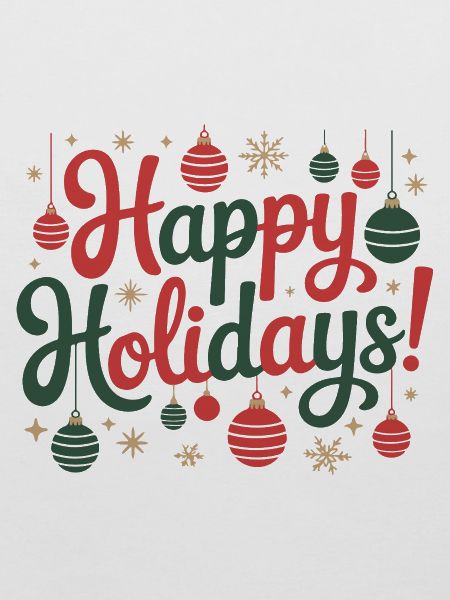Happy Holidays Ornament-Skript