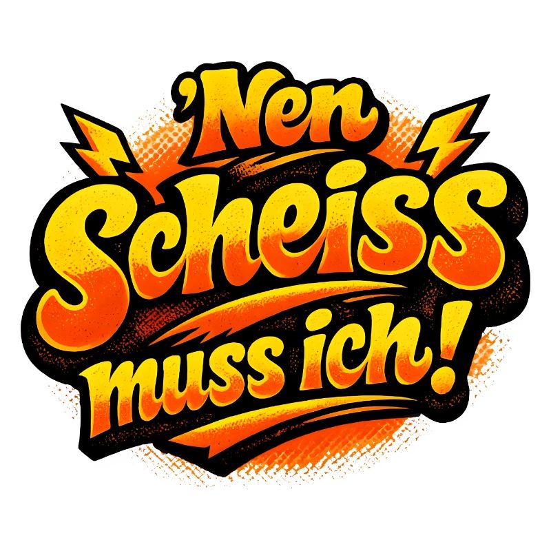 Nen Scheiss Muss Ich retro comic