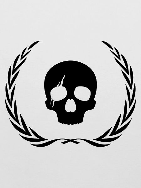 Skeleton Skull Wreath