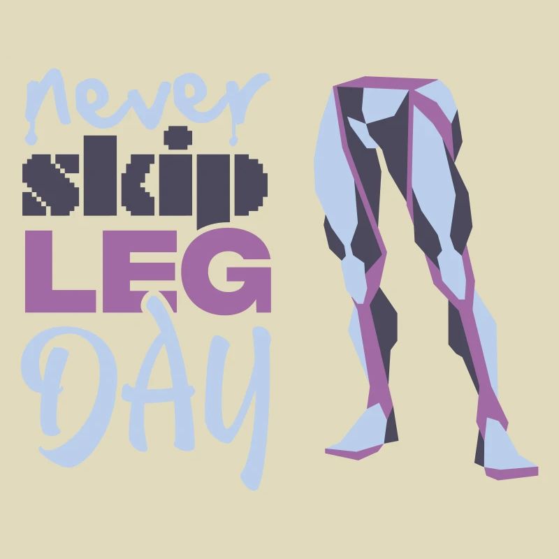 Graphique Never Glid Leg Day
