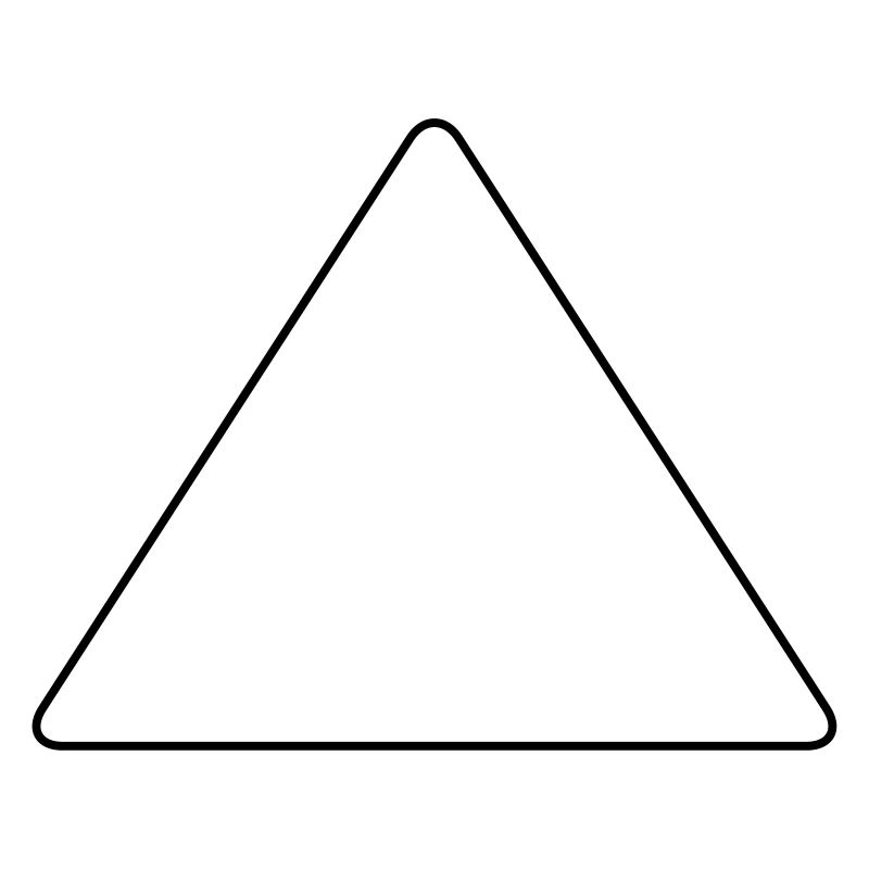 Triangle with rounded corners
